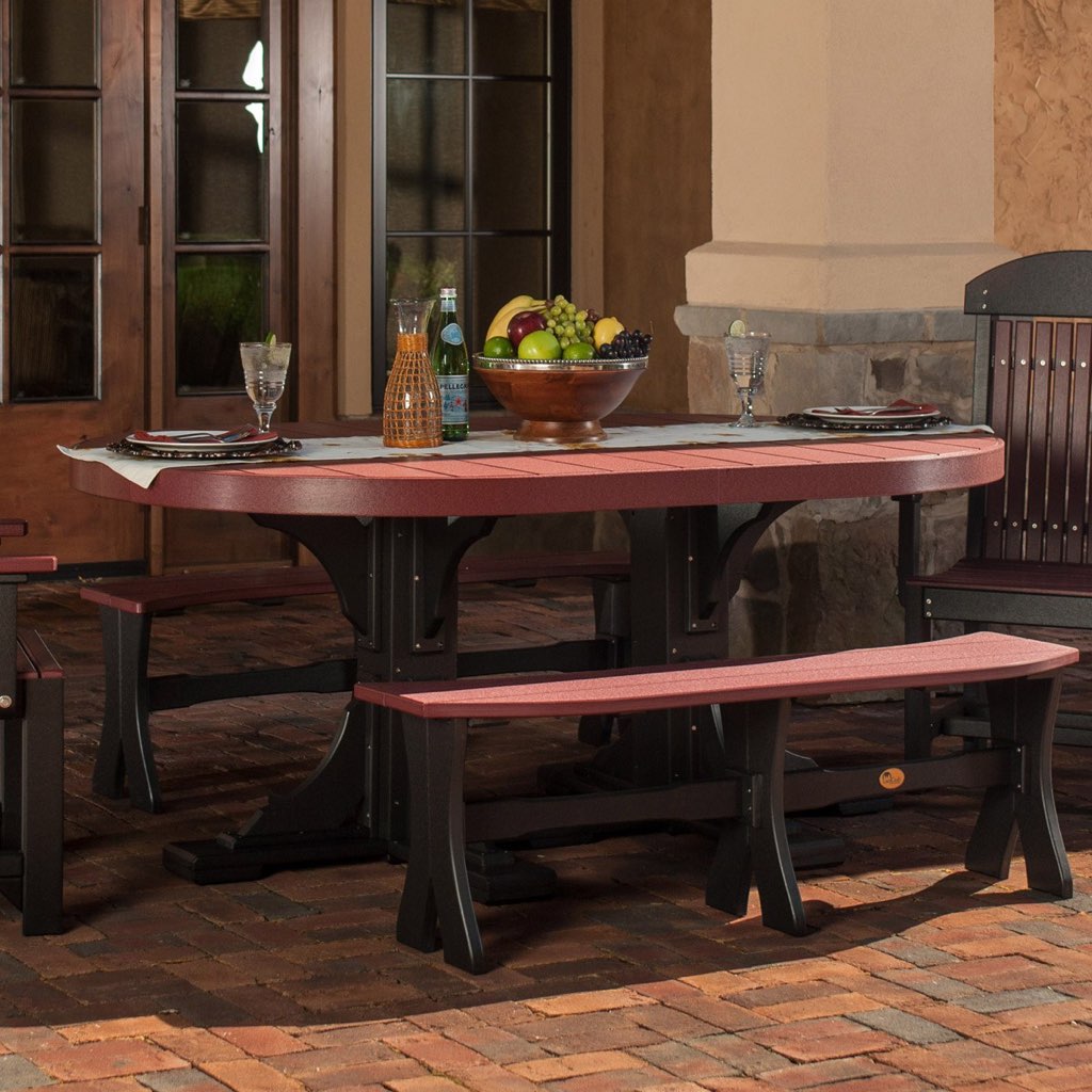 Luxcraft Poly Oval Table Set