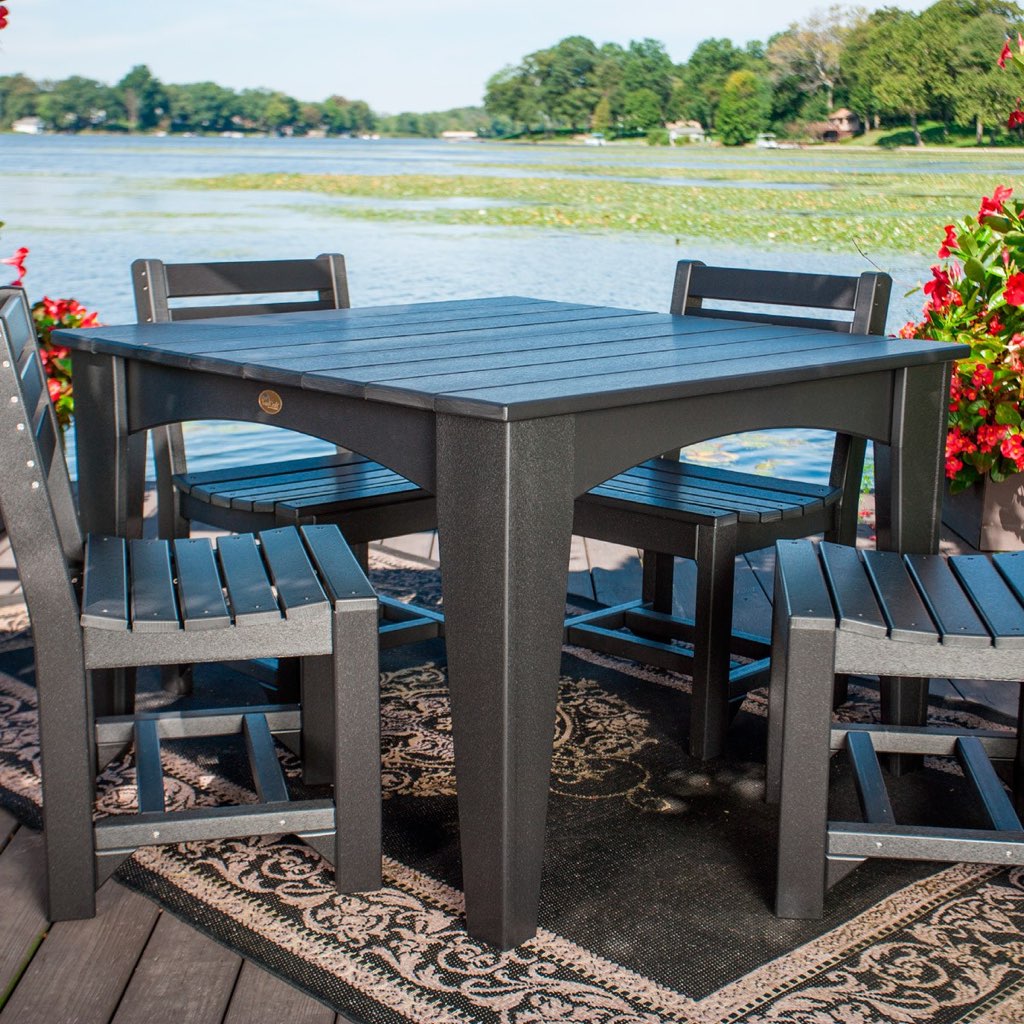 Luxcraft Poly Island Dining Table Set
